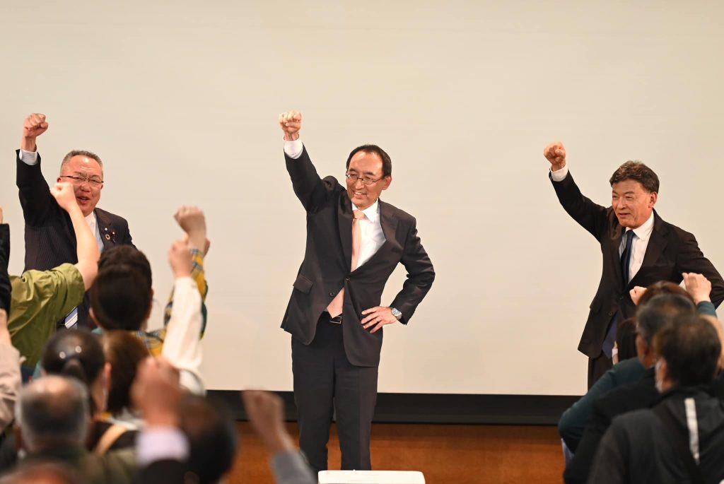 静岡音楽館AOIで難波喬司静岡市長をお迎えしての公明党時局講演会を開催!